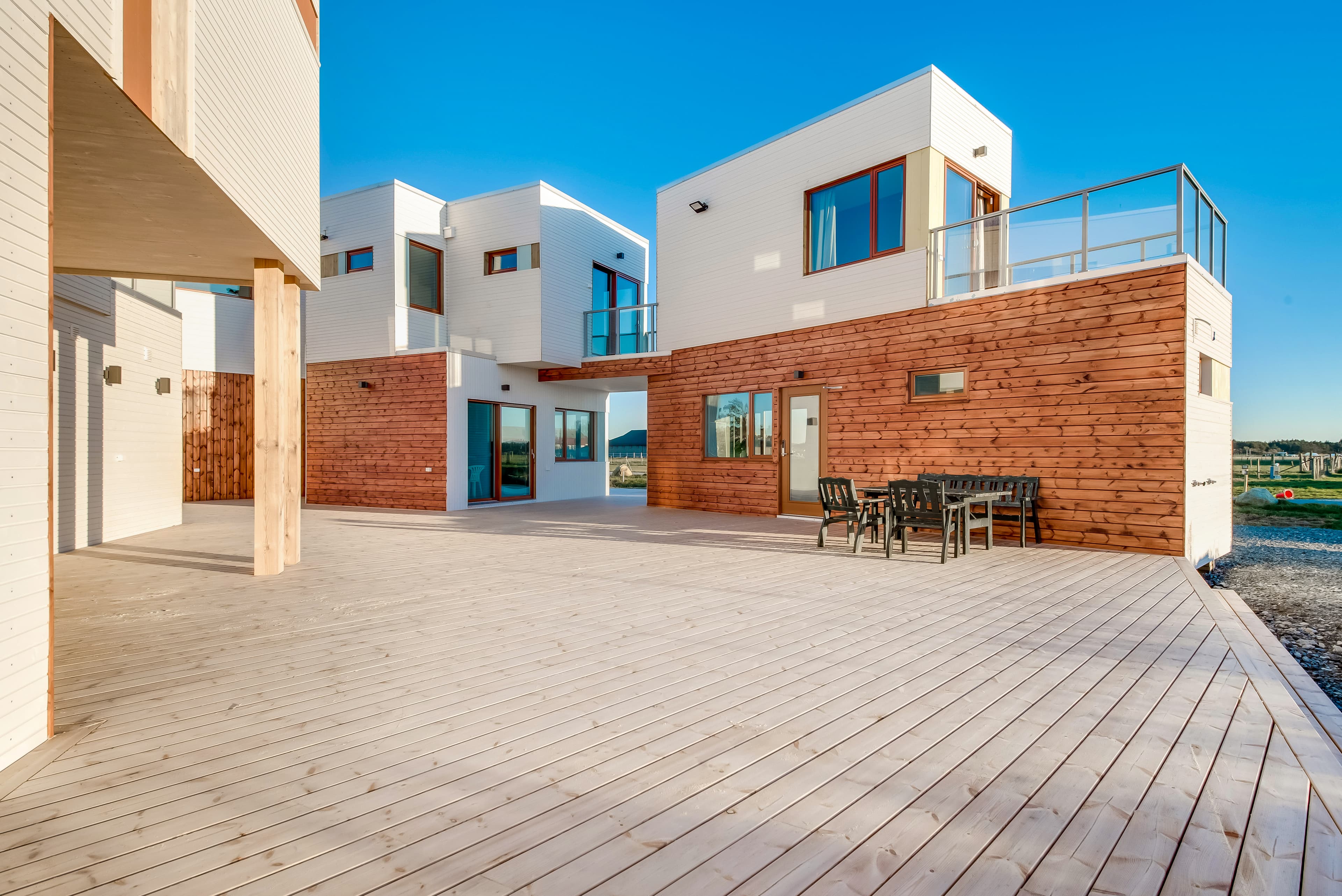 Hotellbygg ved Borestranden