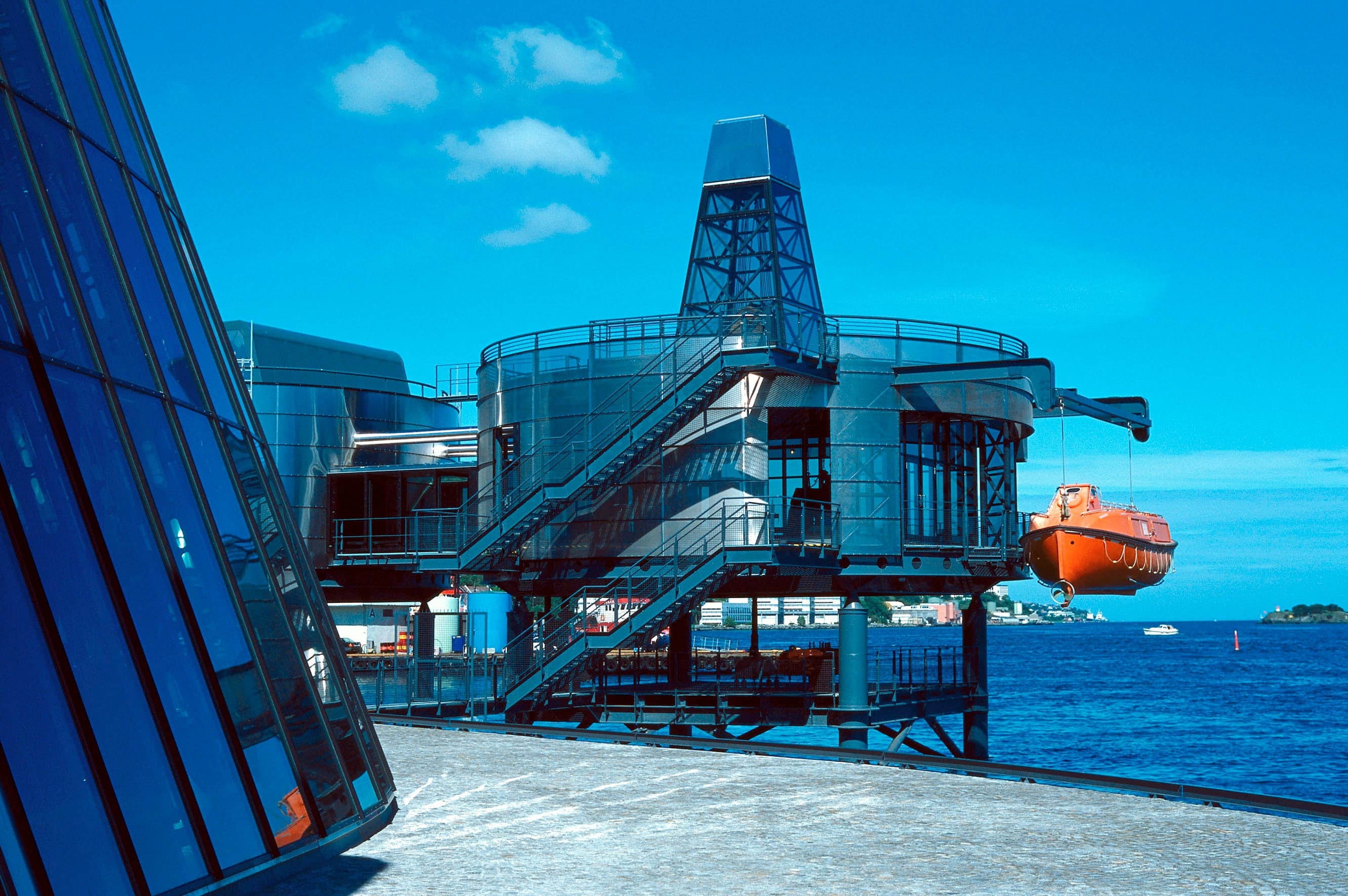 Plattformdelen av Norsk Oljemuseums fasade