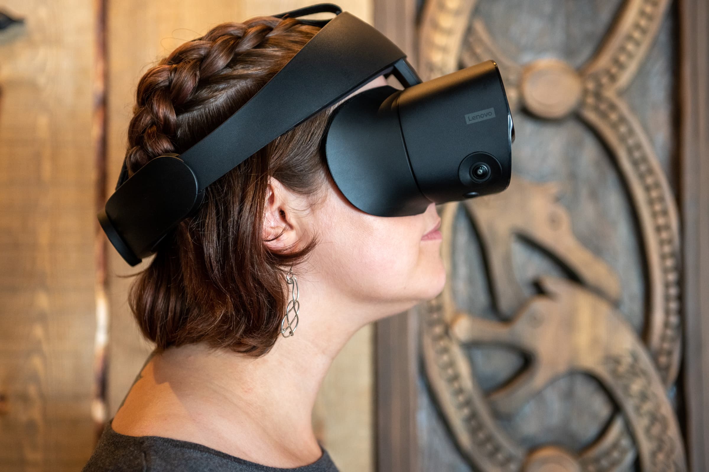 Med VR-briller hos Viking House