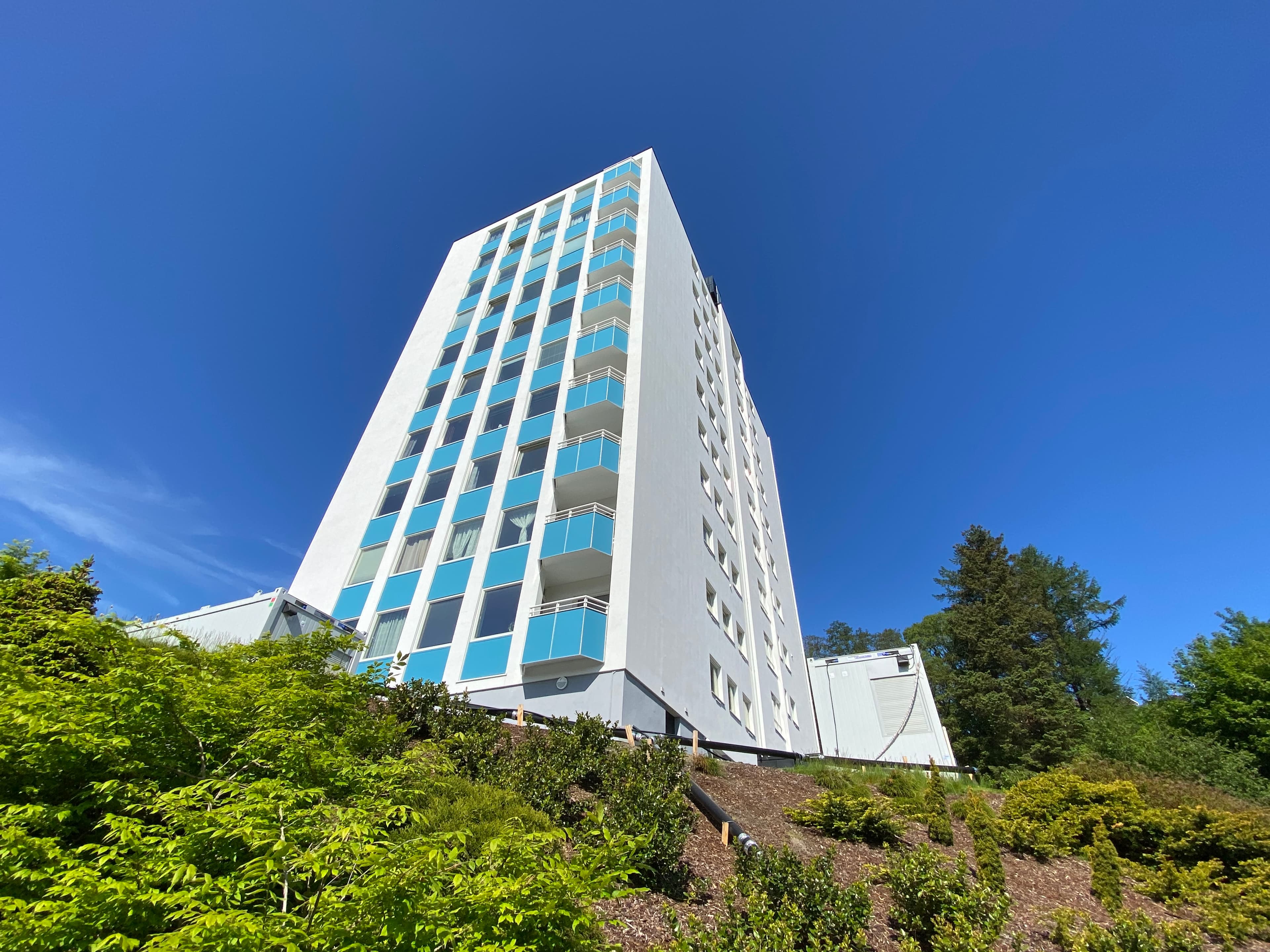 Punkthuset var Sandnes første høyblokk og høyeste hus i Rogaland da det sto ferdig i 1960.