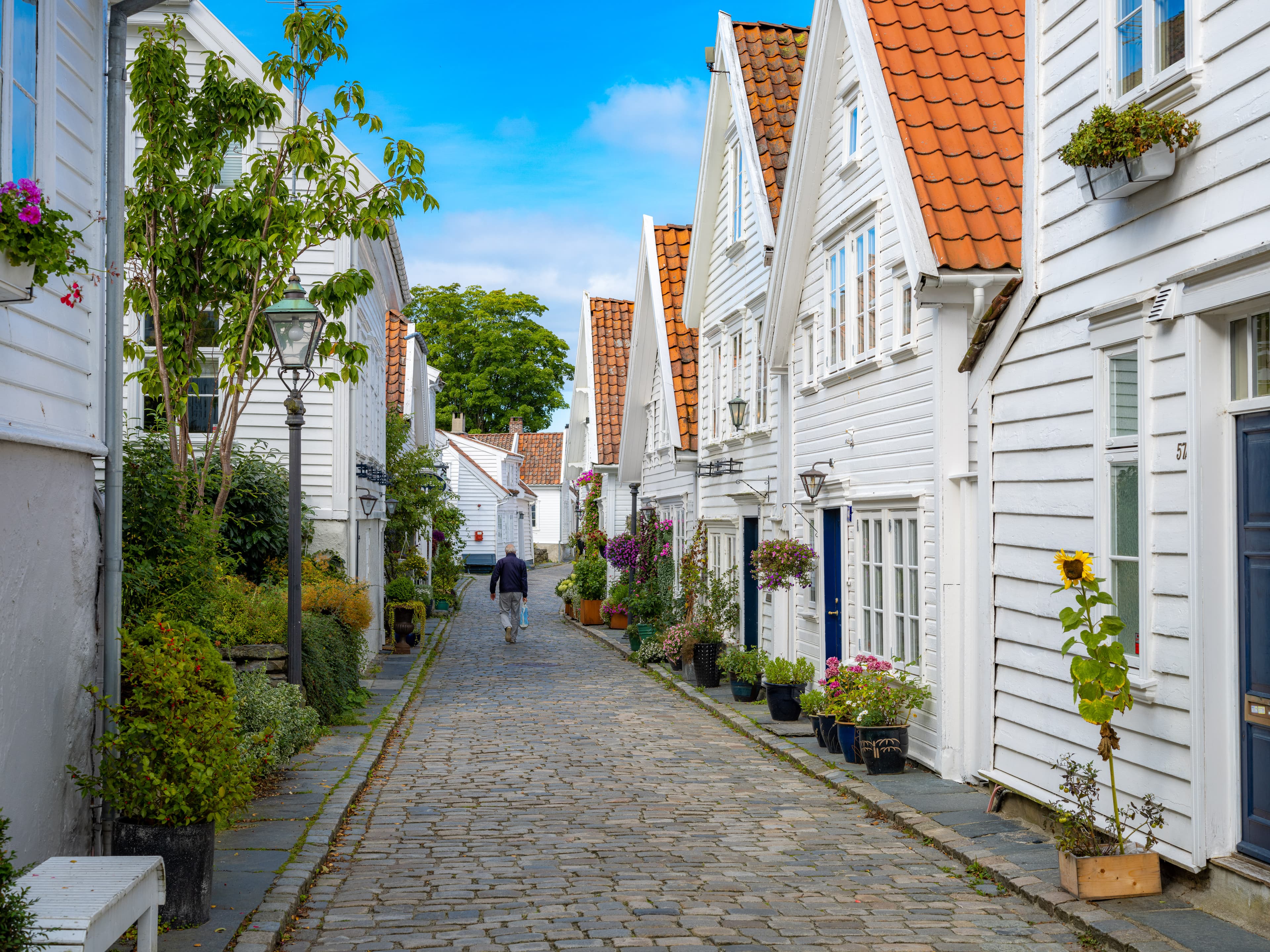 Hvite hus i Gamle Stavanger