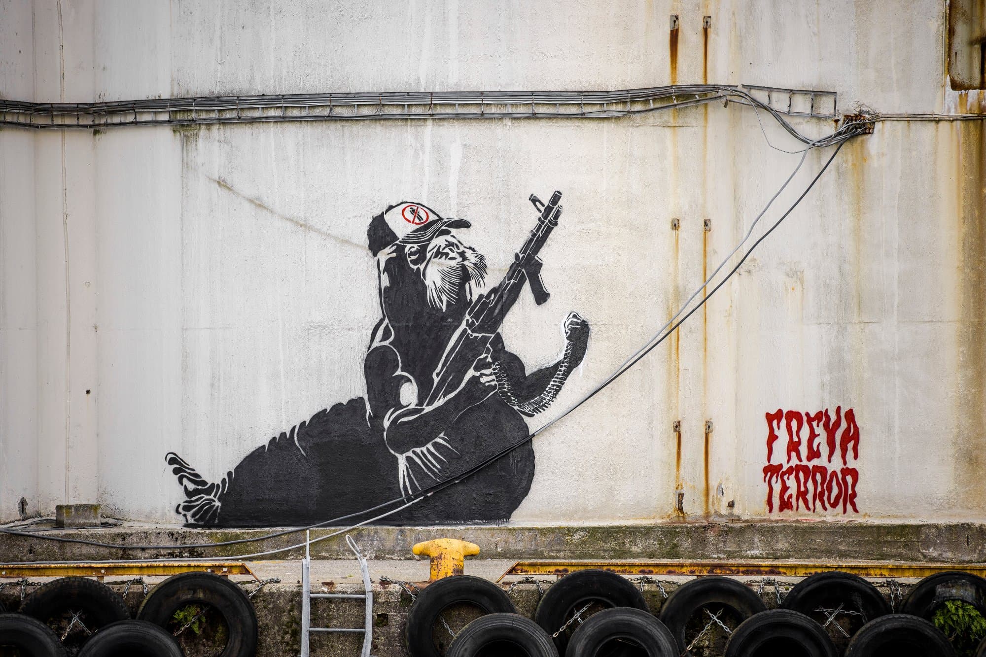 Street art made by Pøbel from Bryne, Norway