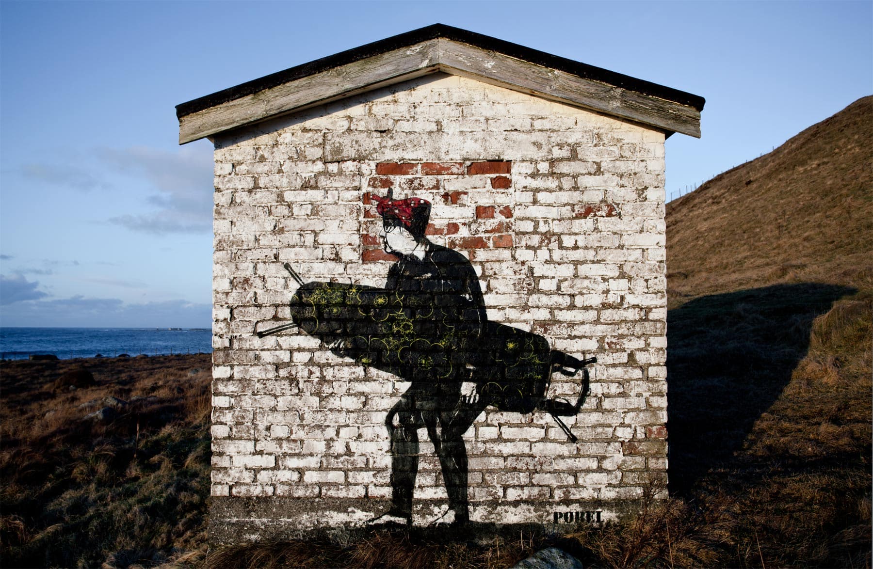 Street art made by Pøbel from Bryne, Norway