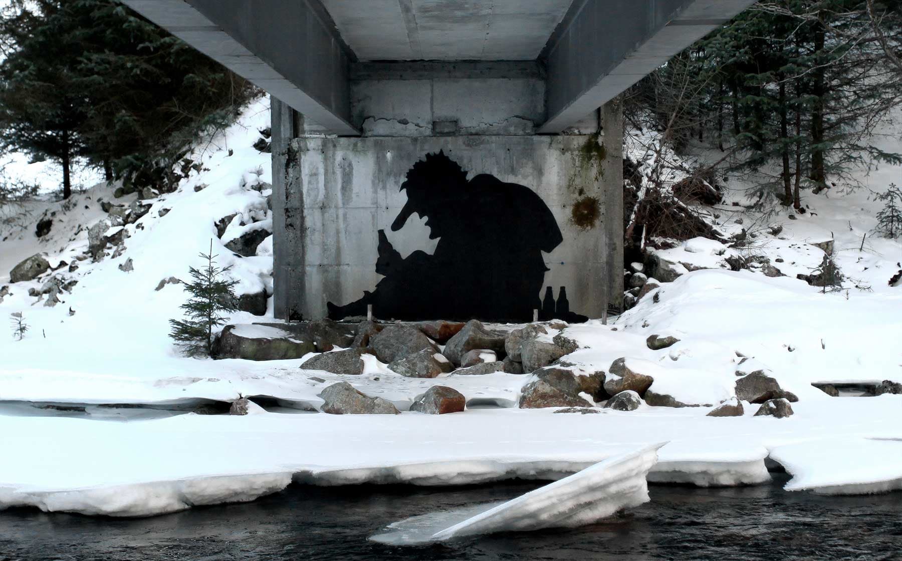 Street art made by Pøbel from Bryne, Norway