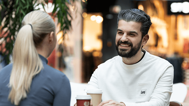 People in shopping centre or with clothes from outlet in nature