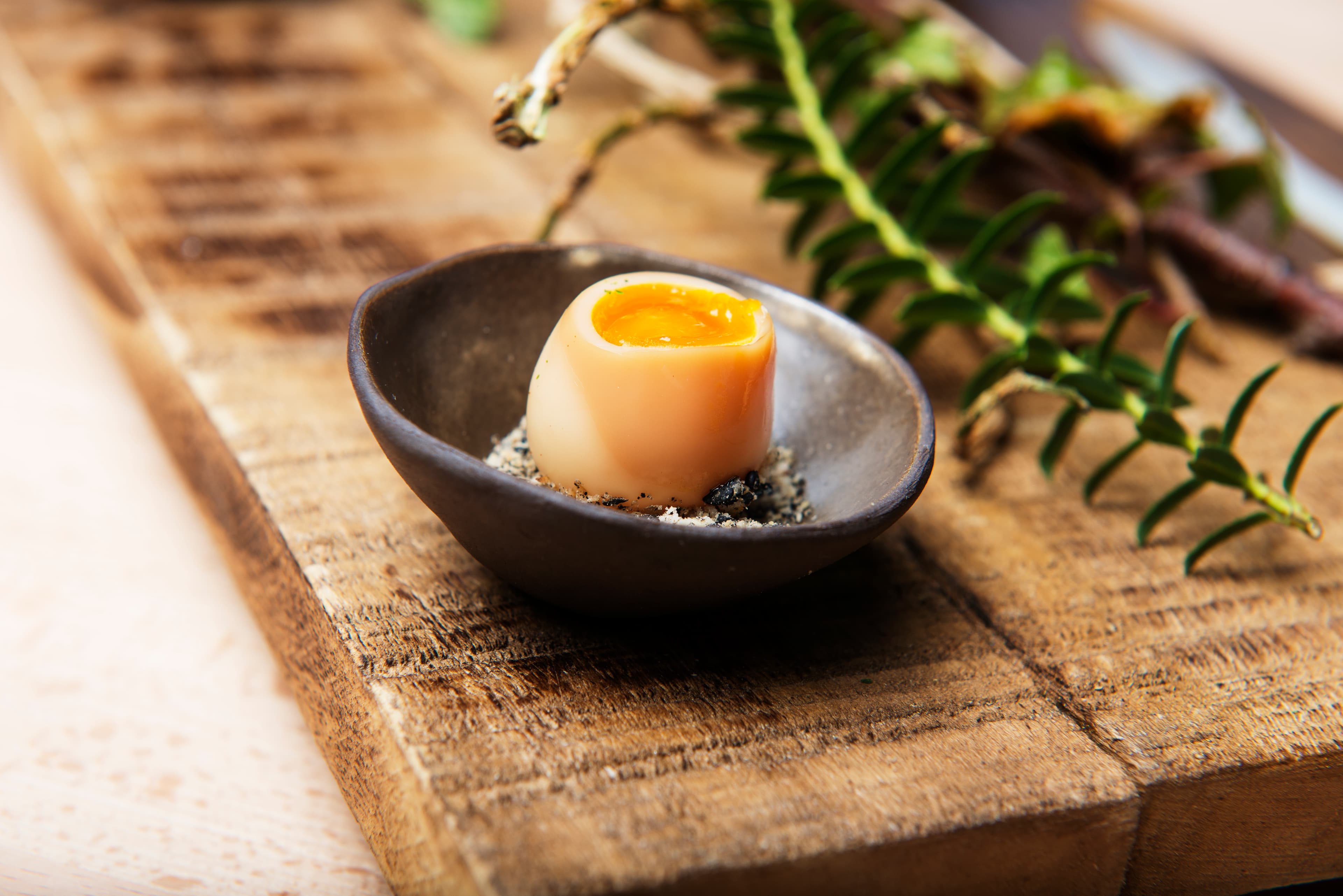 Food and people eating at restaurant Sabi Omakase - Michelin restaurant, Stavanger