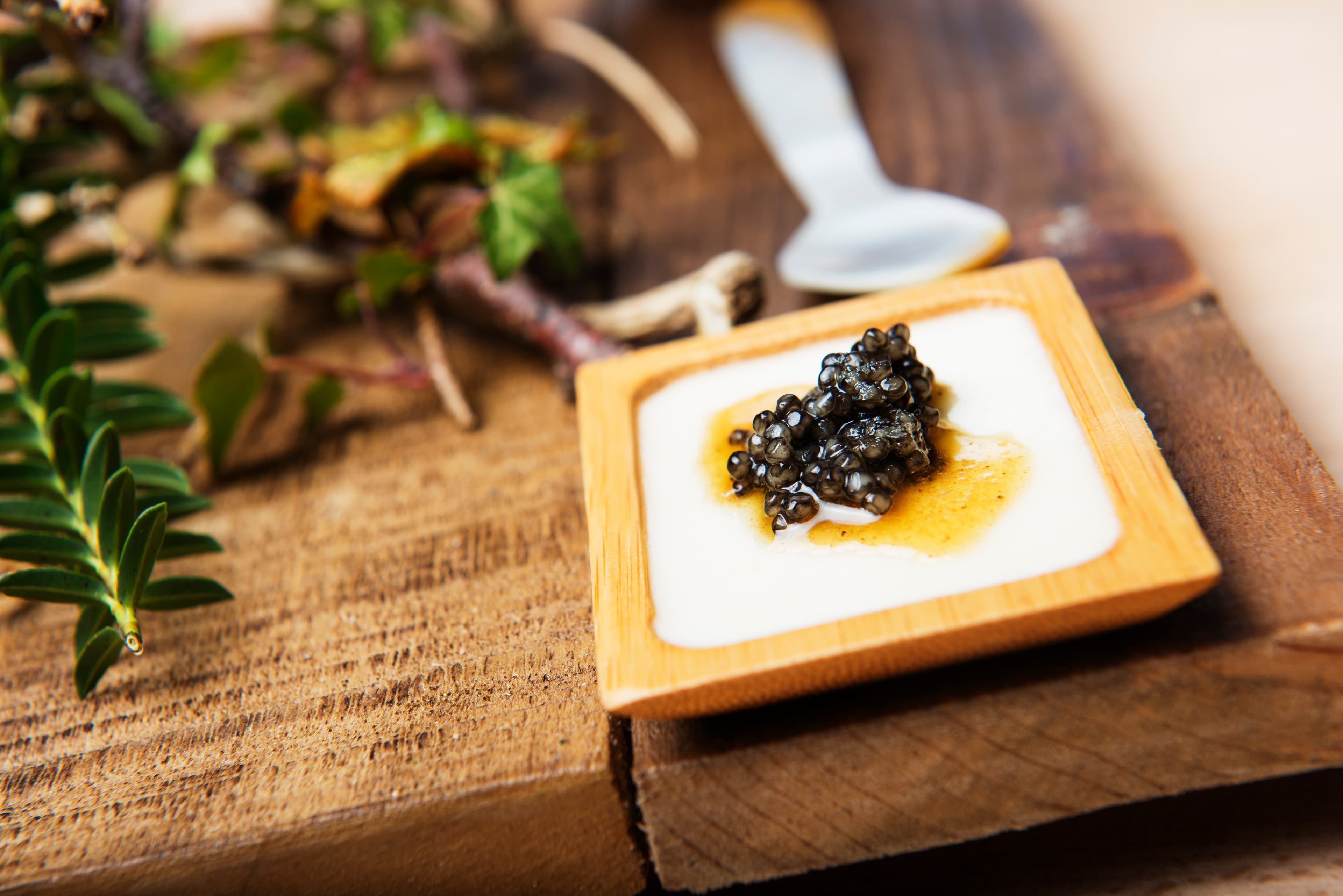 Food and people eating at restaurant Sabi Omakase - Michelin restaurant, Stavanger