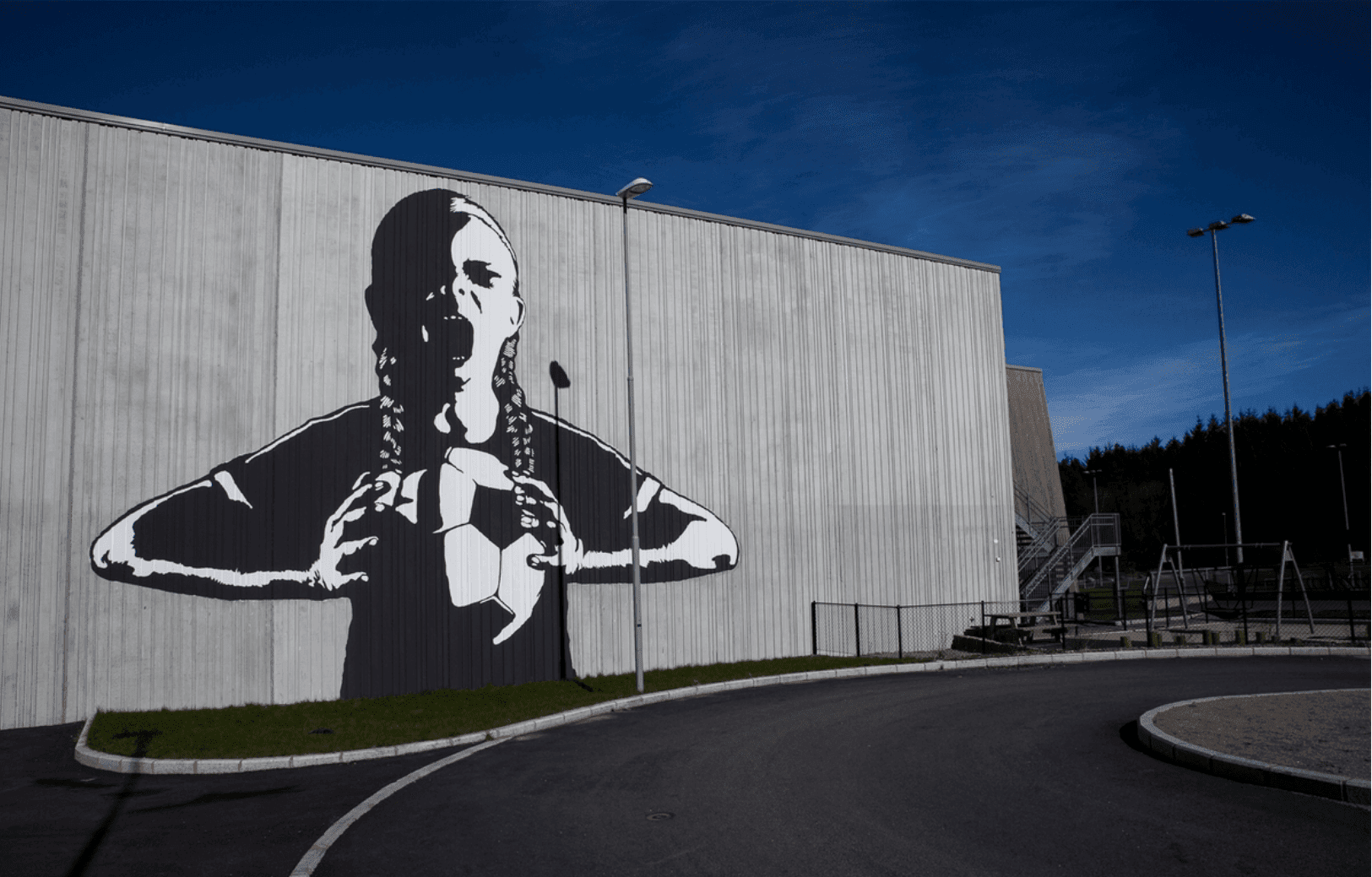 Street art made by Pøbel from Bryne, Norway