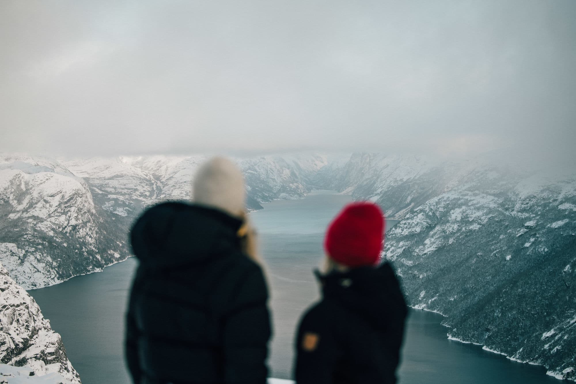 winter scenery in the stavanger region, fjords, preikestolen, skiing in sirdal