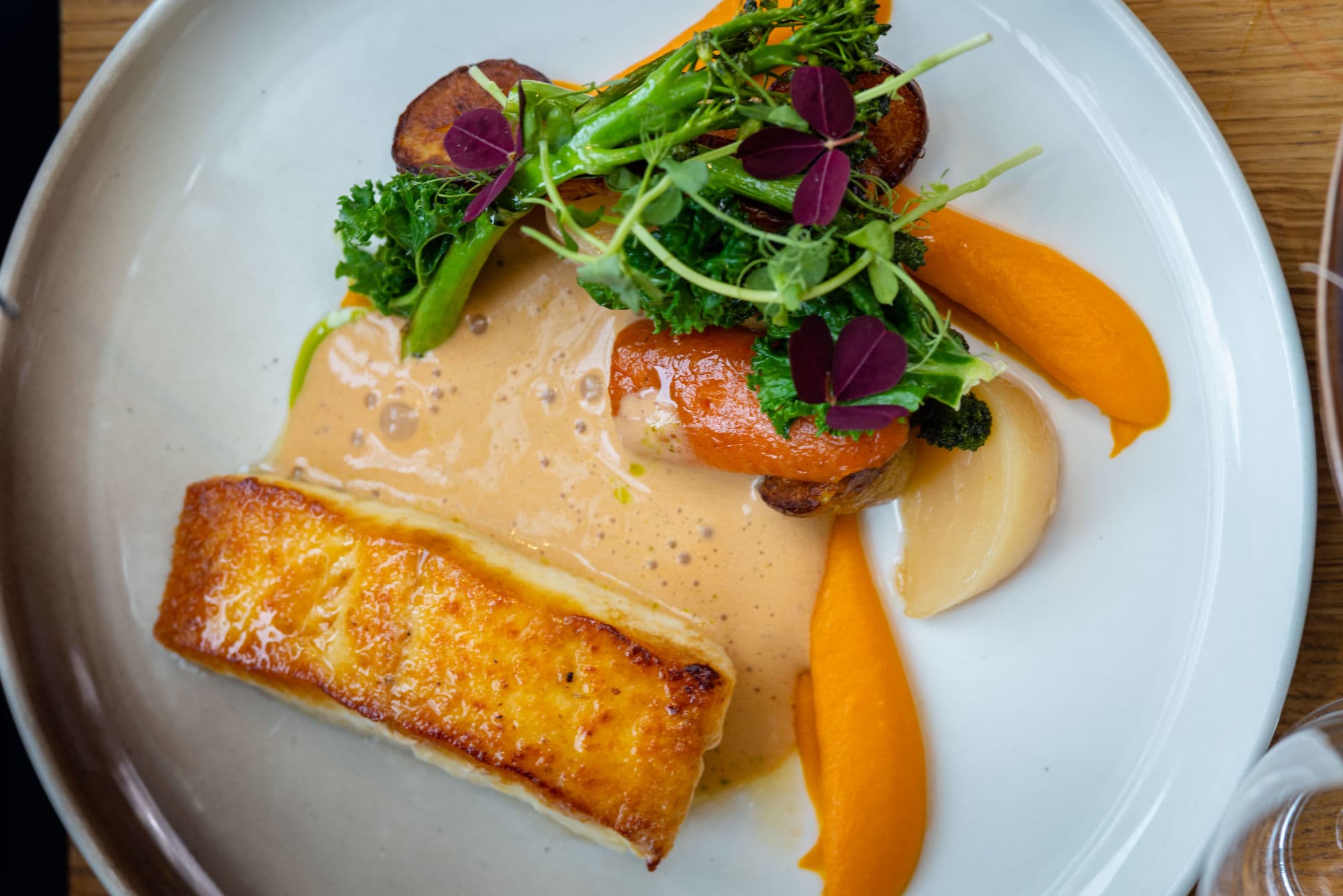 Man and woman dining at the restaurant Fish market in Stavanger