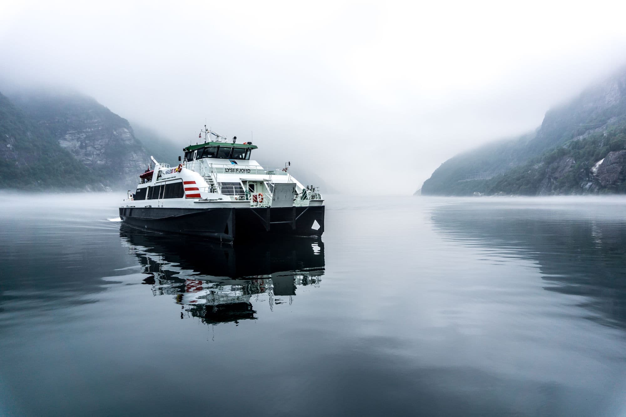 fjord ferry on the fjord