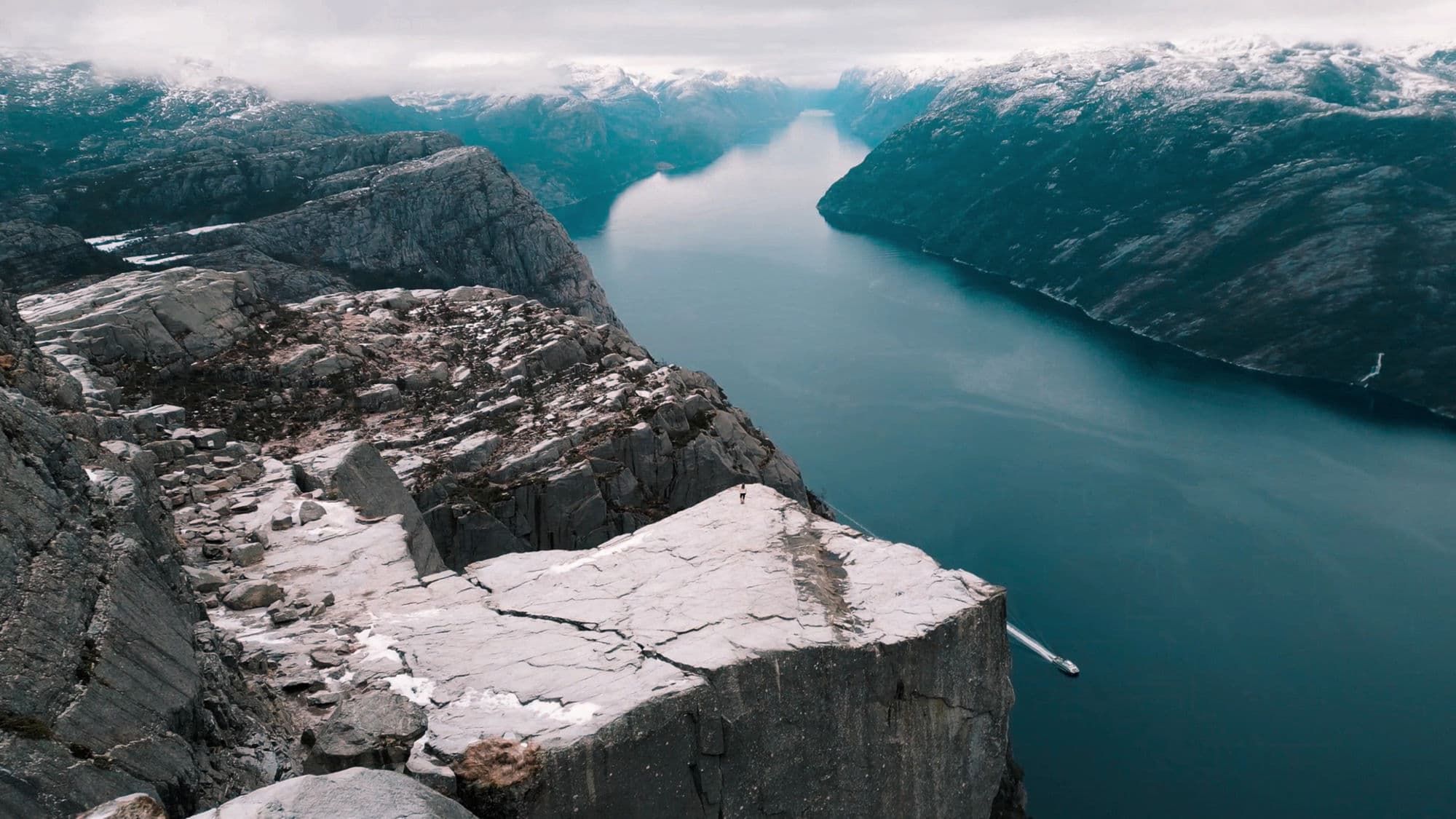 På toppeen av Preikestolen