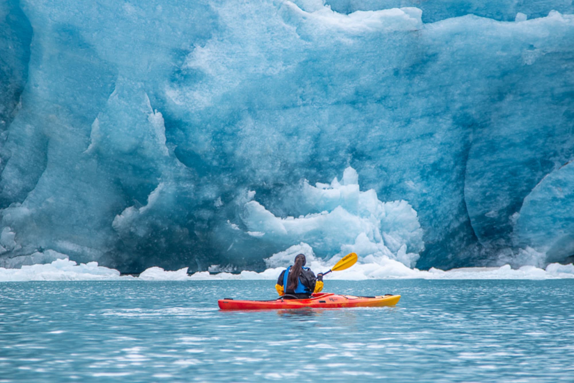 Kajakk ved Folgefonna