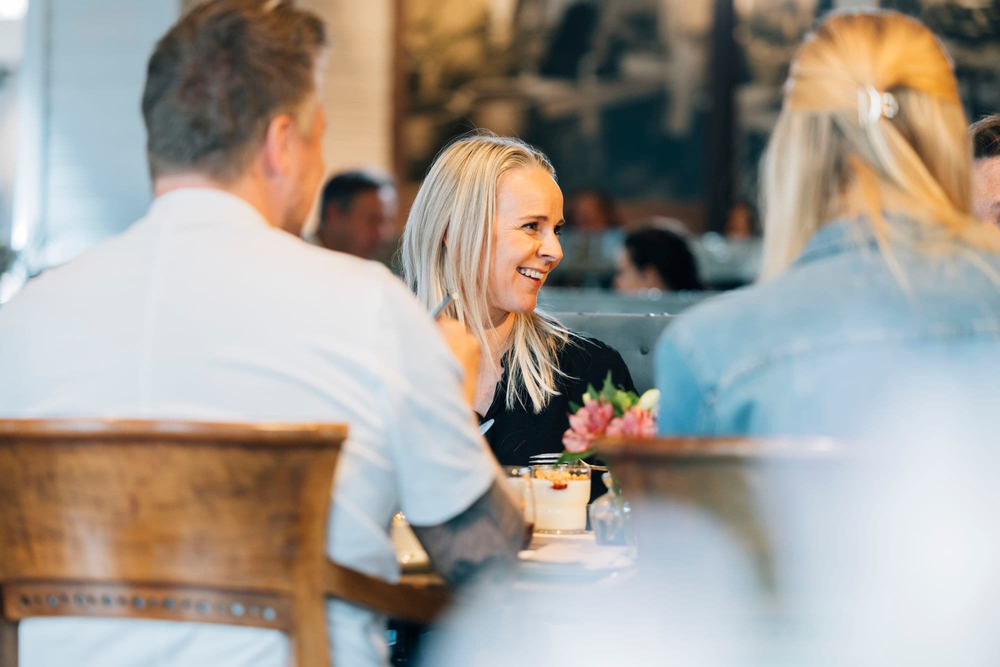 hotel interior with people eating and using hotel facilites. historic hotel
