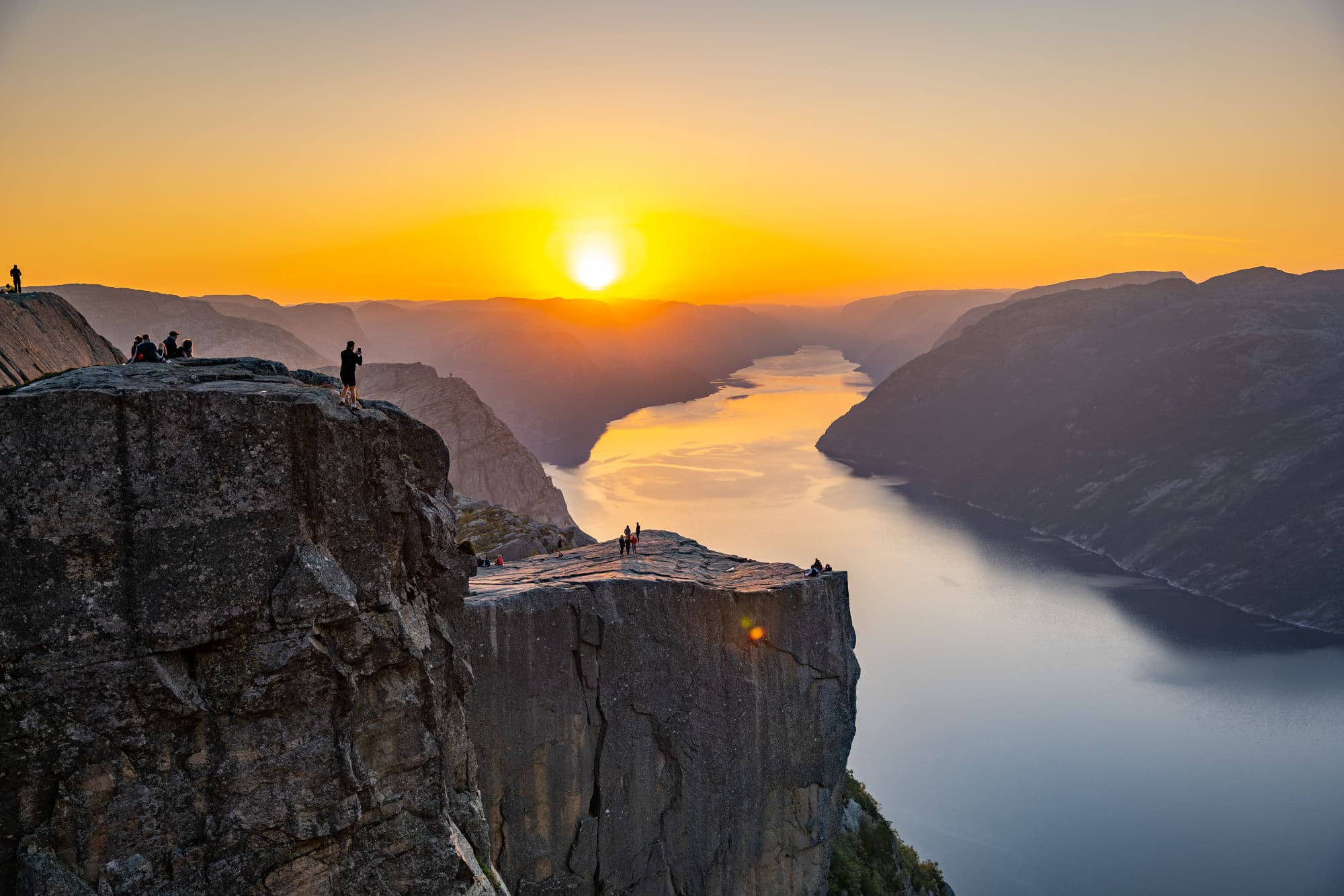 Soloppgang Preikestolen
