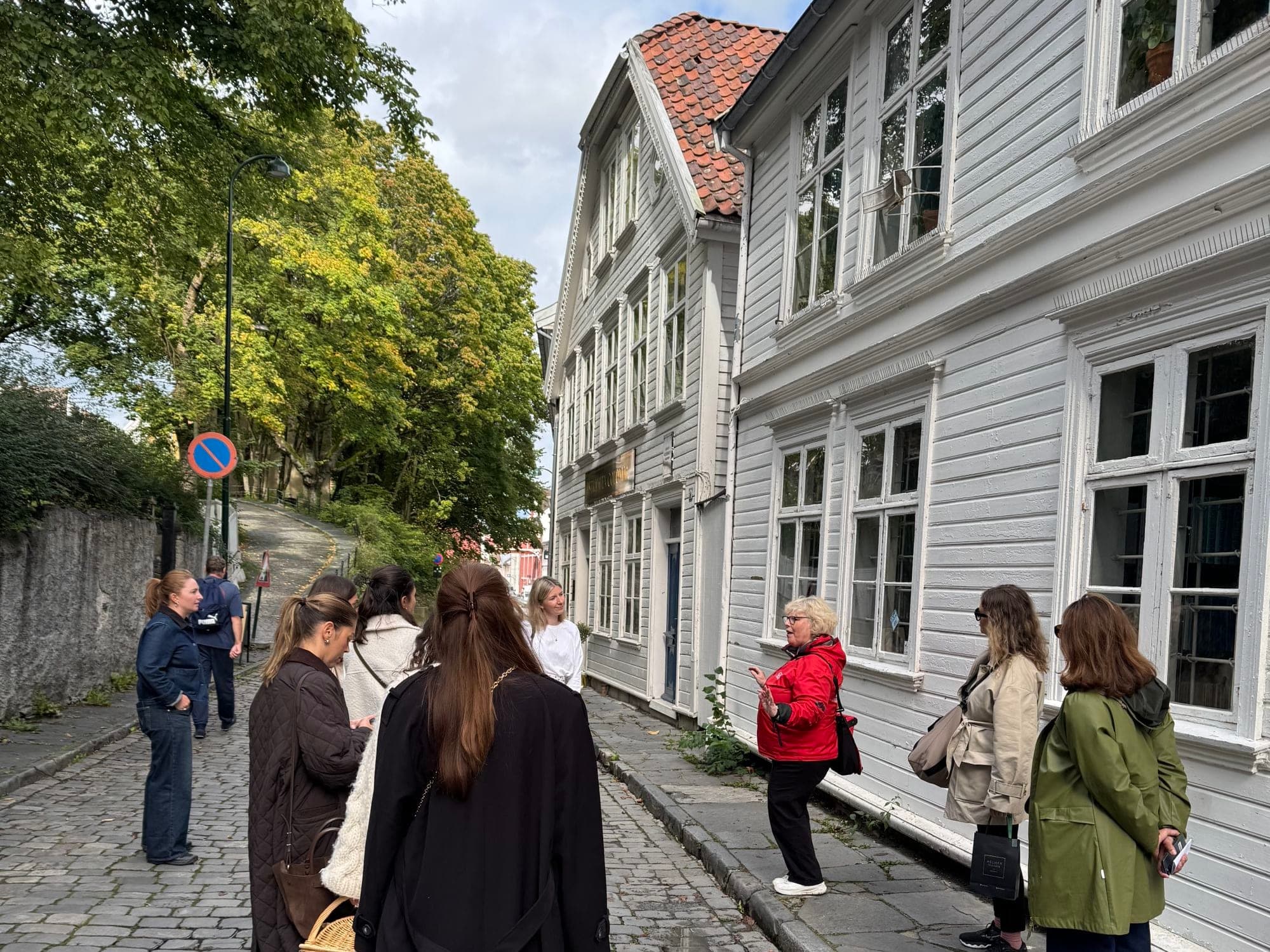 people walking in the streets of Gamle Stavanger