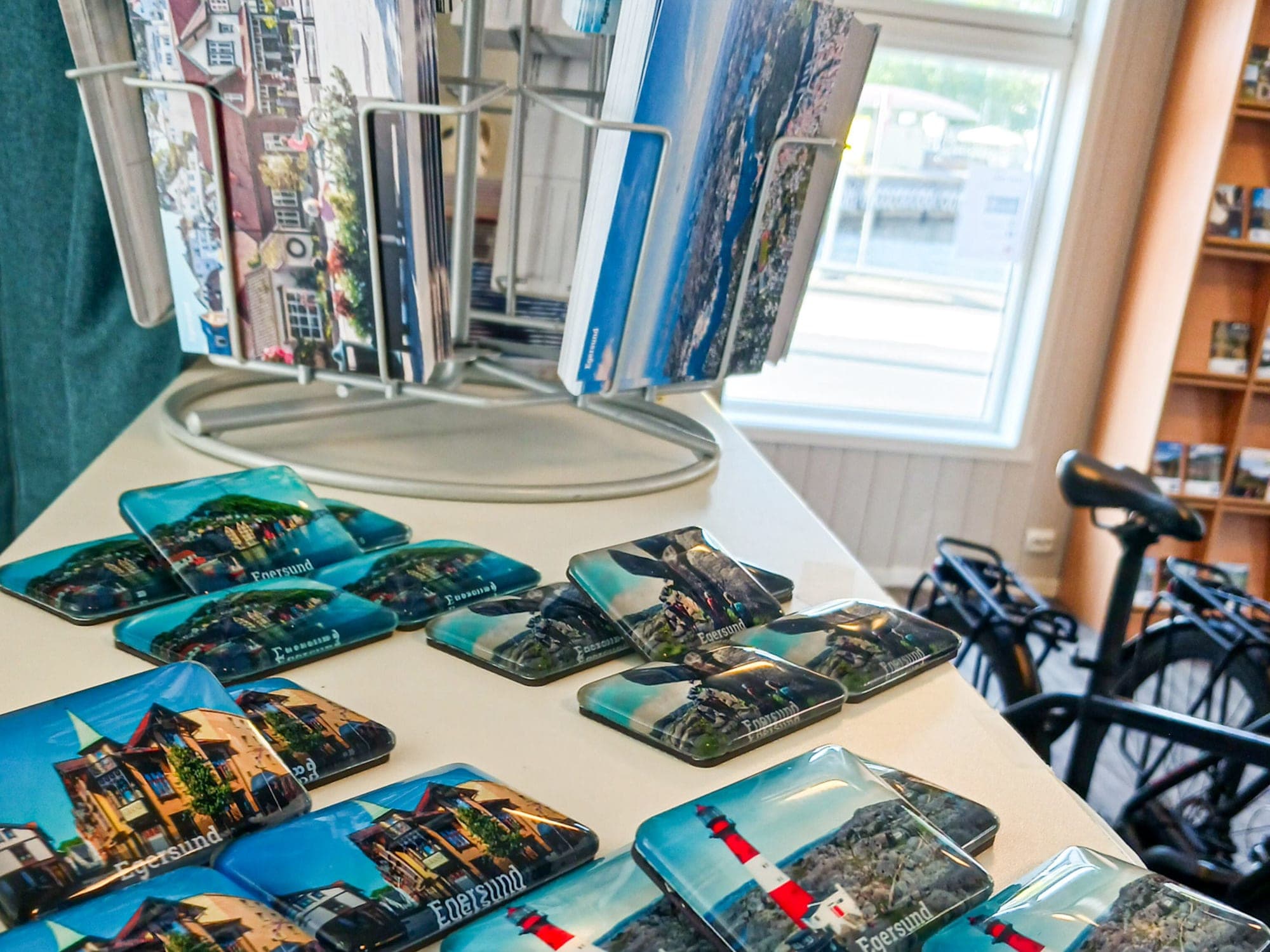 Services and interior of the Egersund tourist information