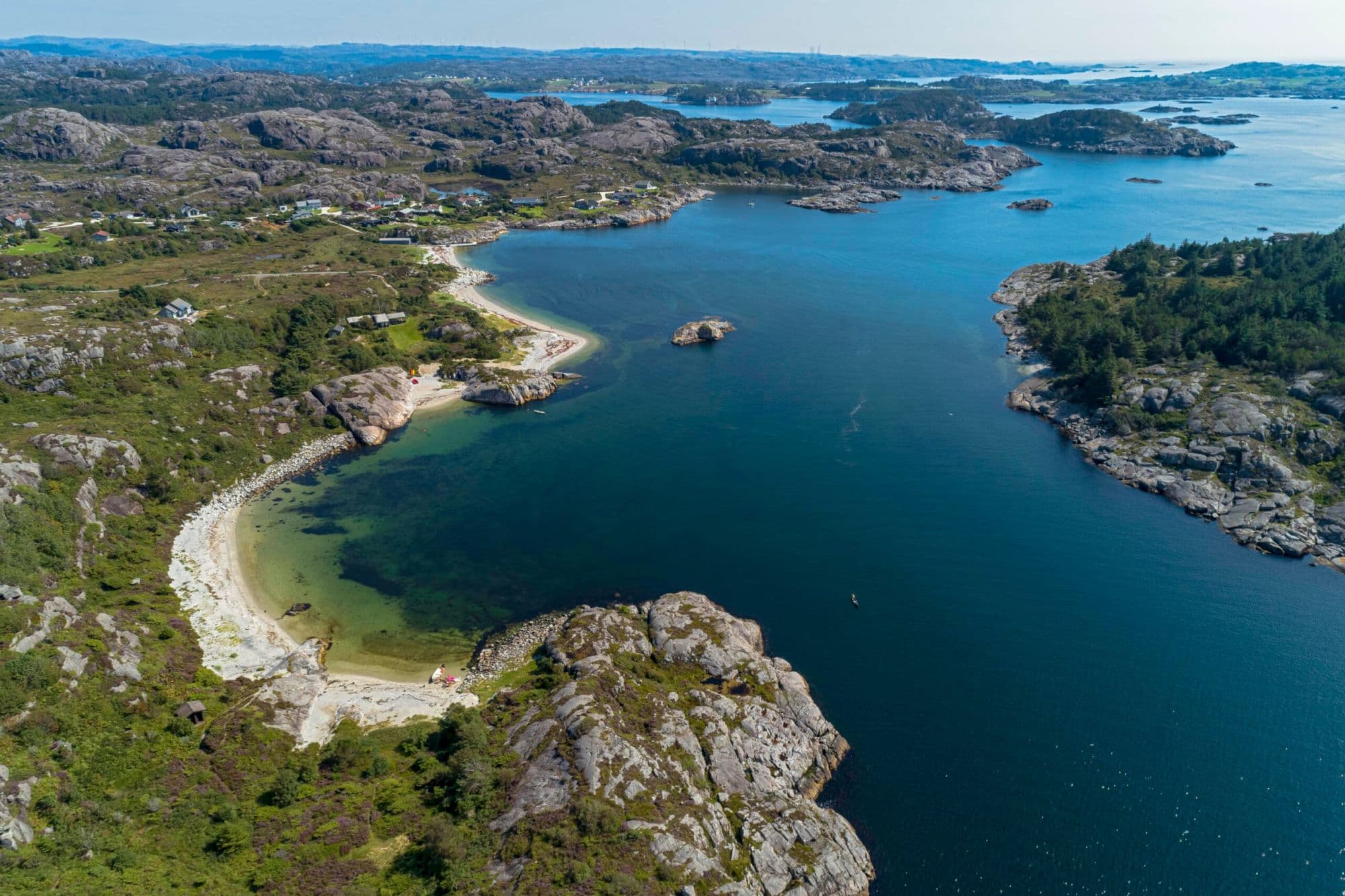aerial view of beach