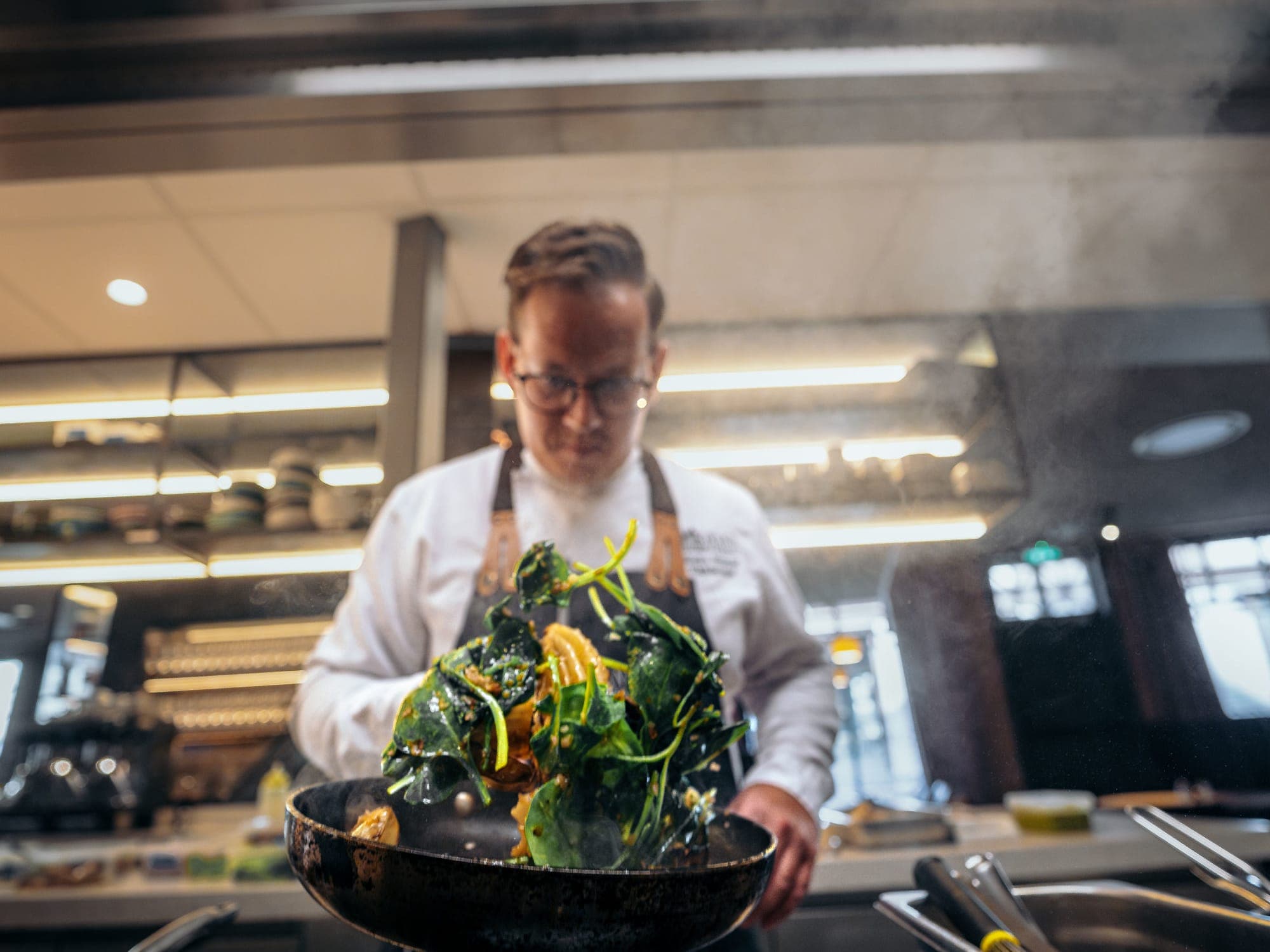 restaurant, food and interiors