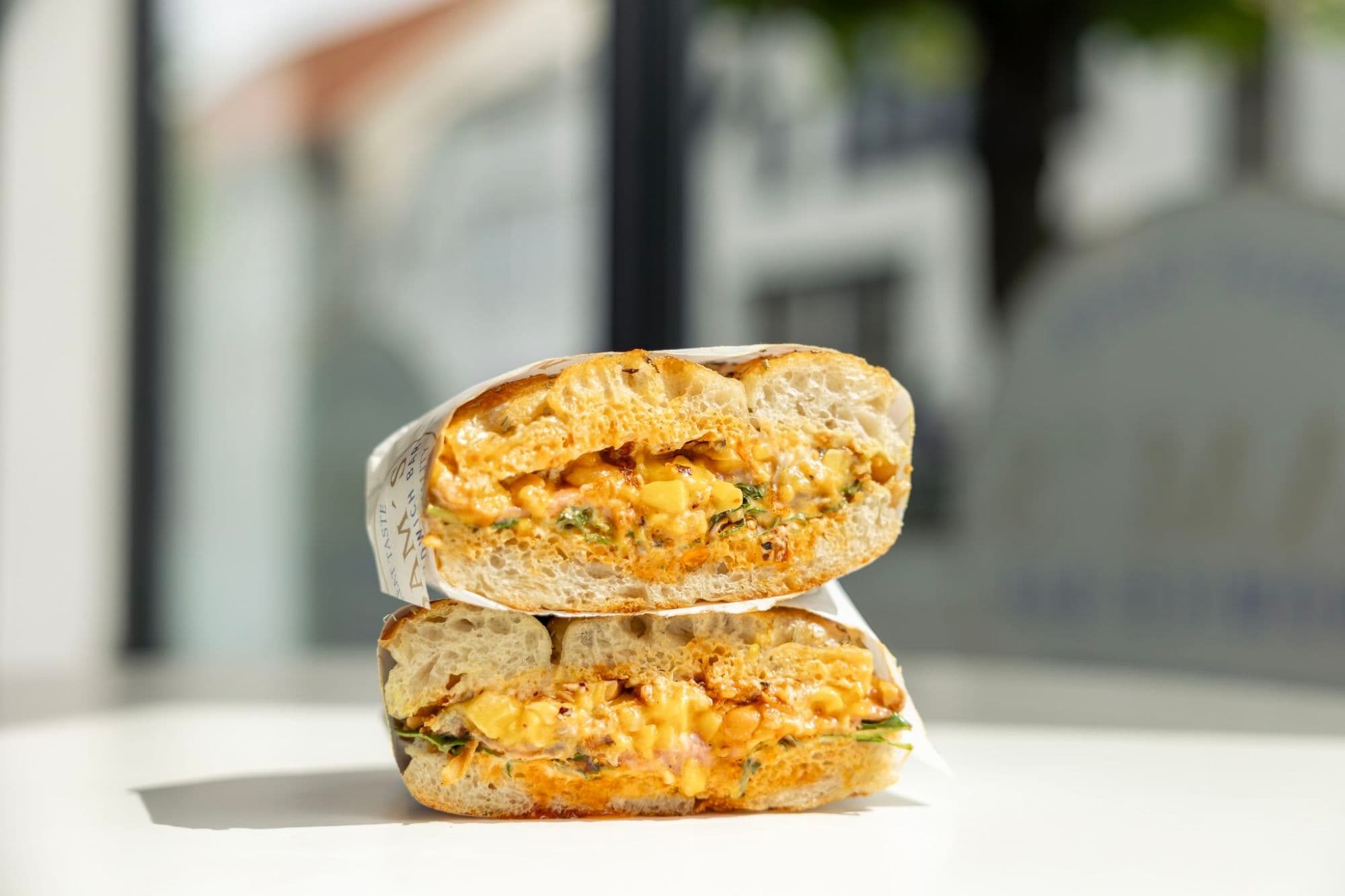 Sanwiches from Sam's Sandwich Bar and interior and staff